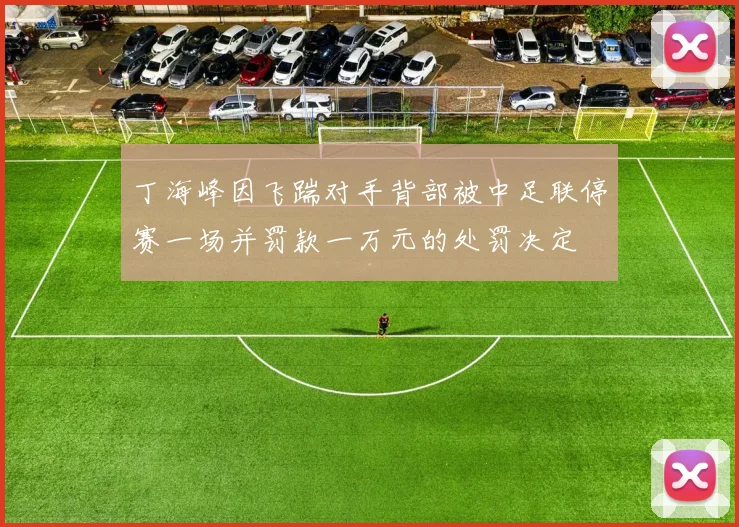 丁海峰因飞踹对手背部被中足联停赛一场并罚款一万元的处罚决定